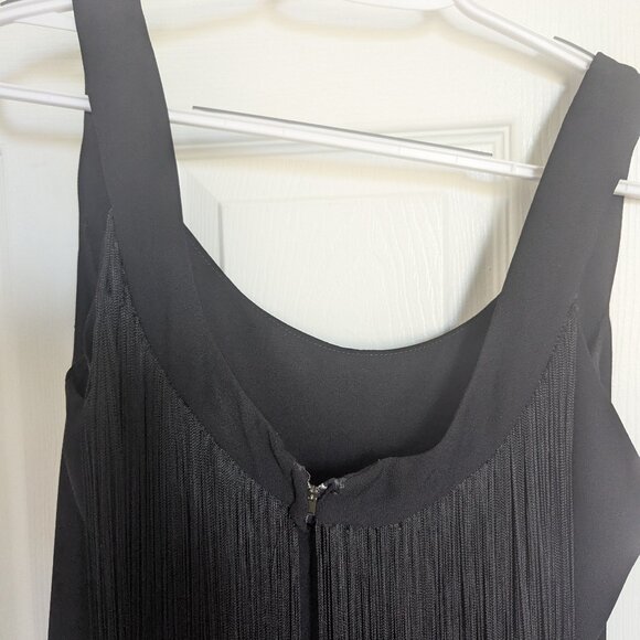 RARE FANTASY FIND VINTAGE 60s | BOMBSHELLL WIGGLE DRESS WITH FRINGE !! | 8 | EVC - Picture 6 of 10